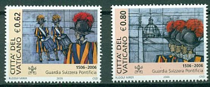 Ватикан, 2005, Папская Гвардия, 2 марки